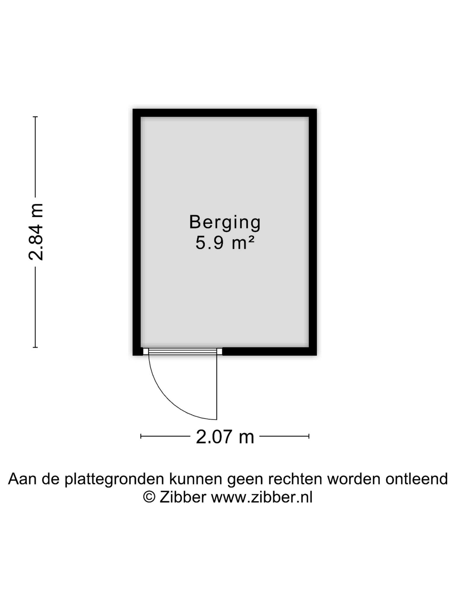 Plattegrond Berging