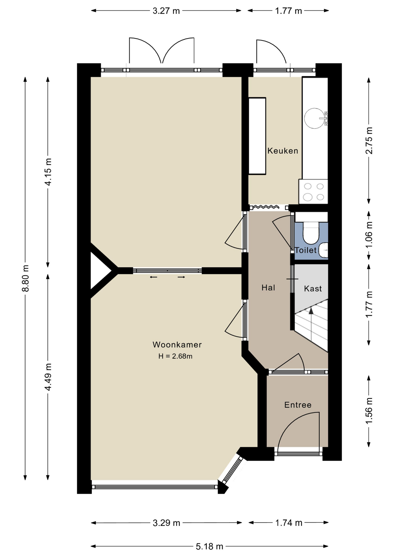 Plattegrond Begane grond