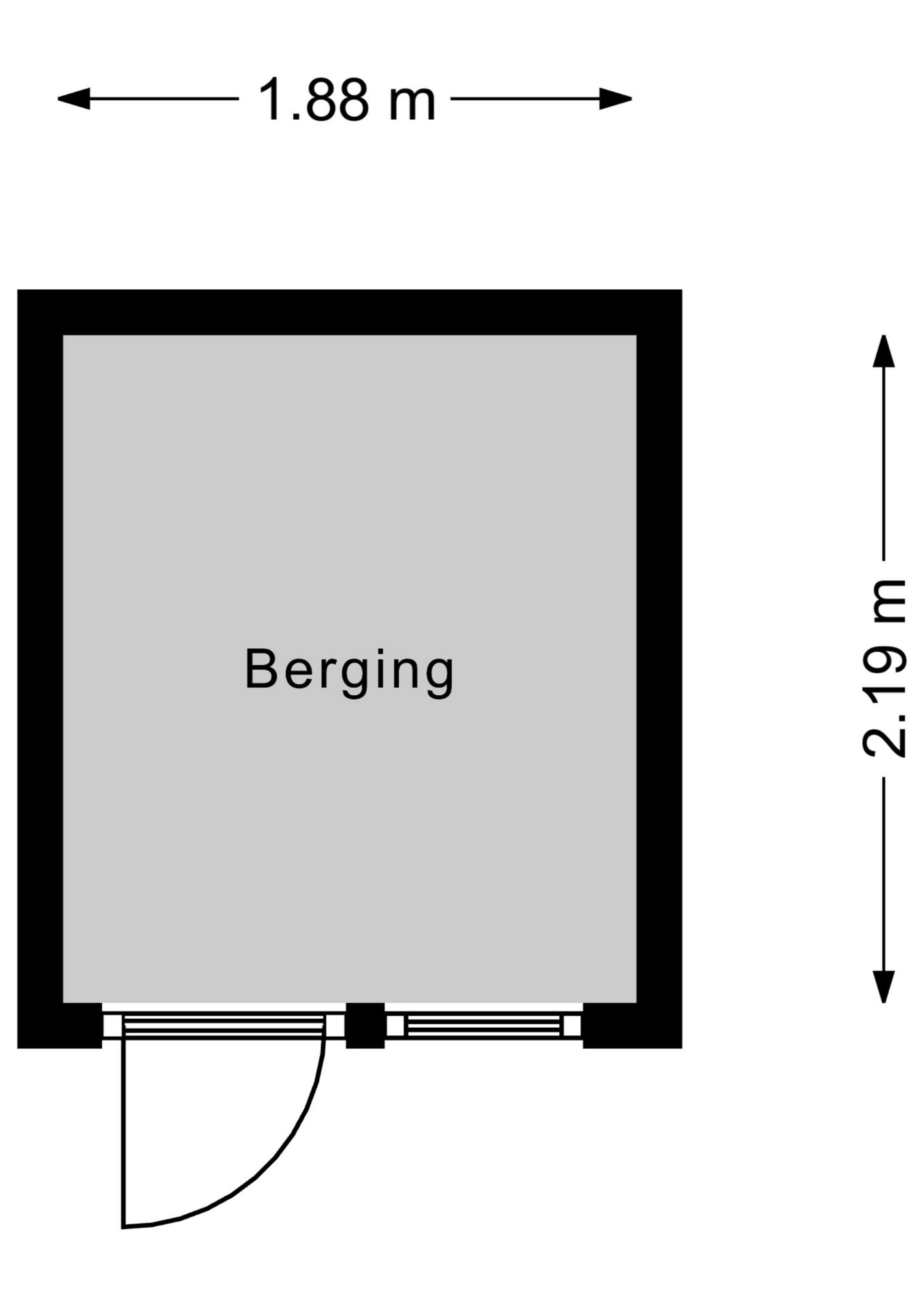 Plattegrond Berging