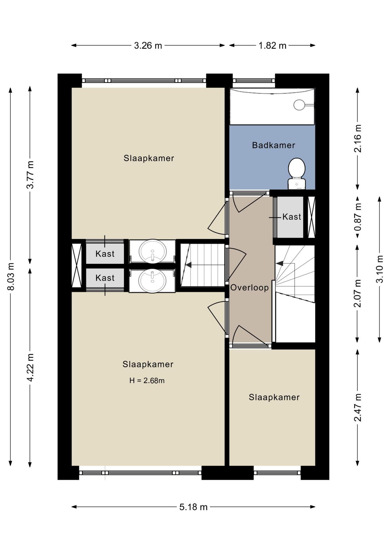 Plattegrond Eerste verdieping