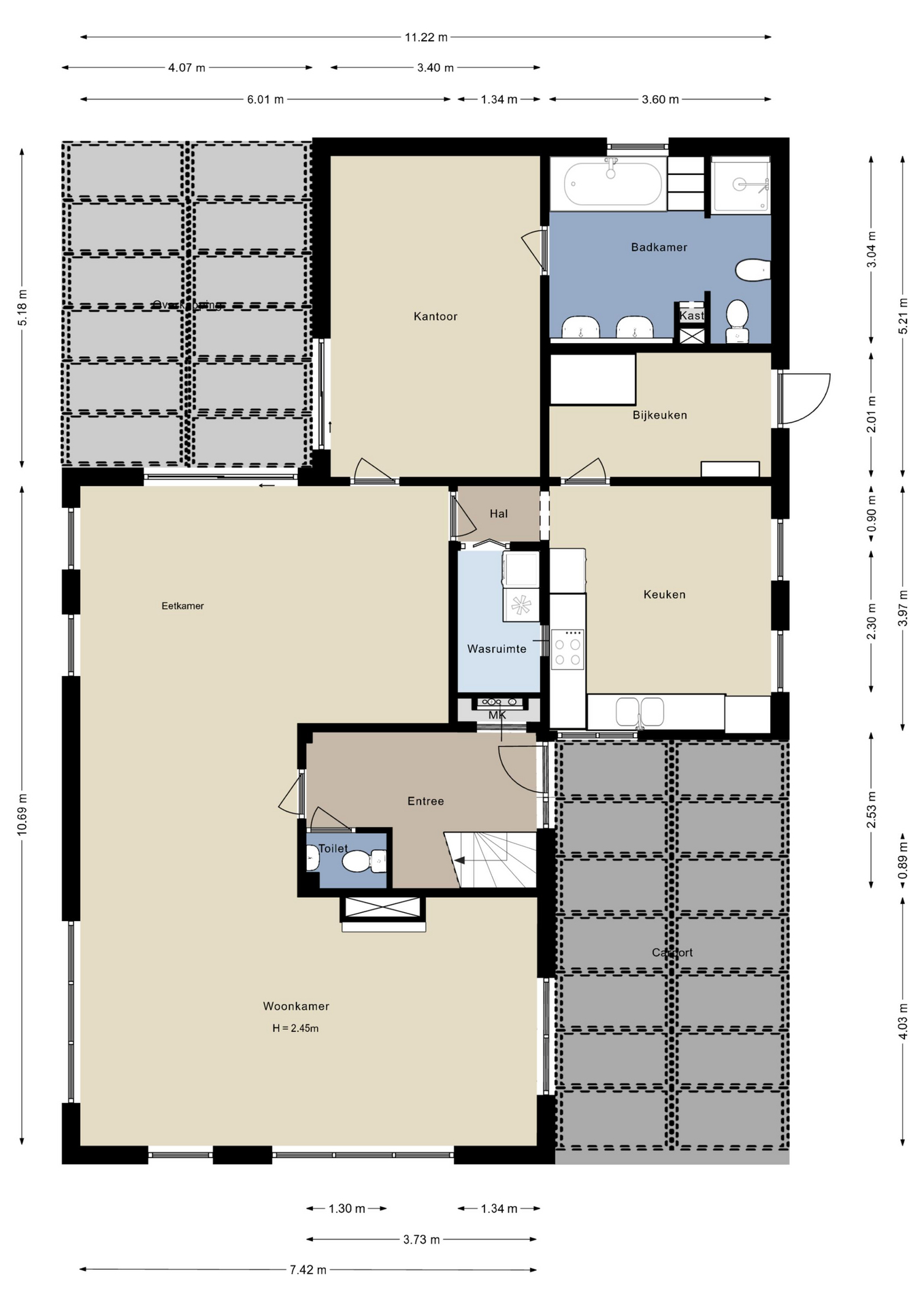 Plattegrond Begane grond