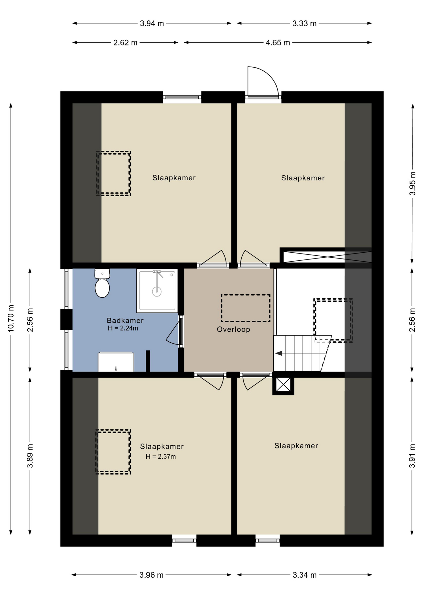 Plattegrond Eerste verdieping