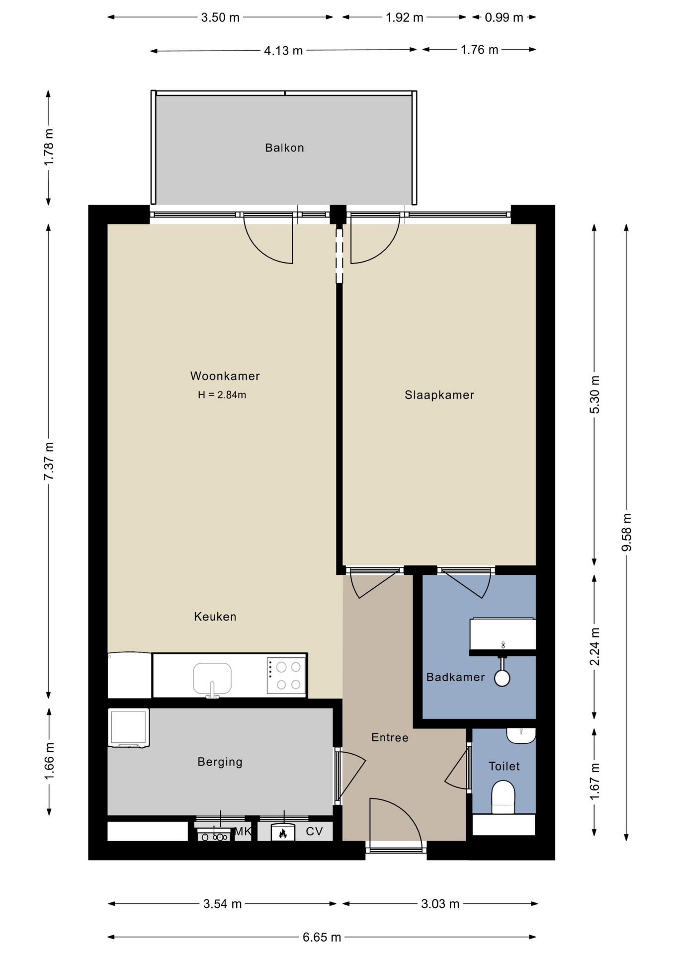 Plattegrond Appartement