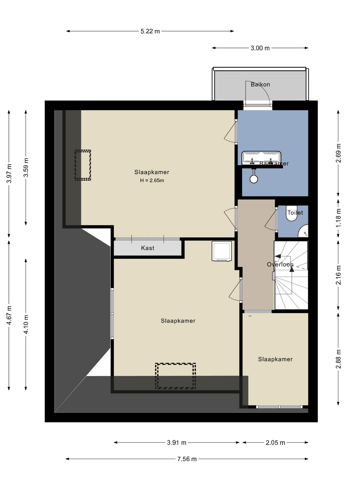 Plattegrond Eerste verdieping