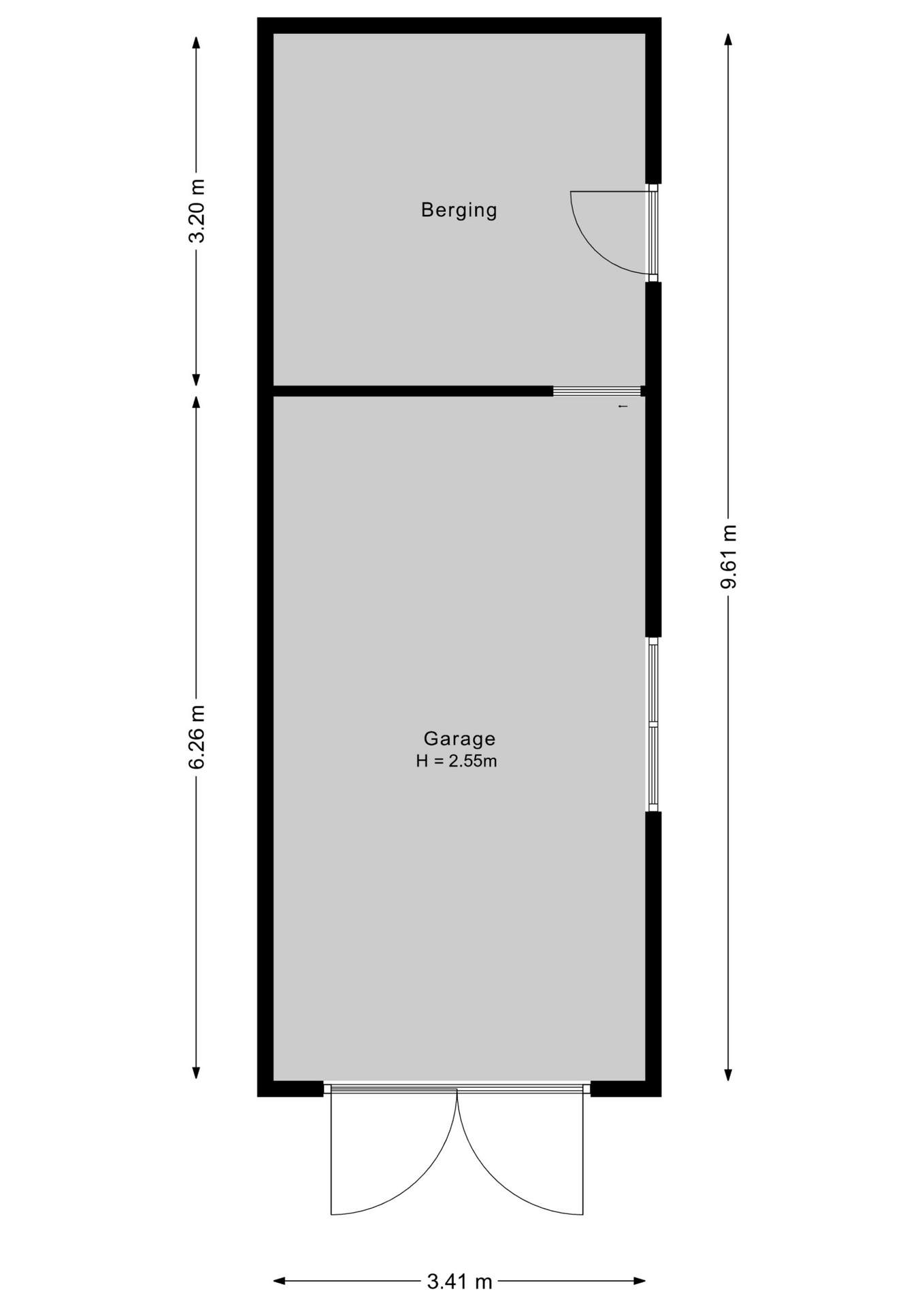 Plattegrond Garage