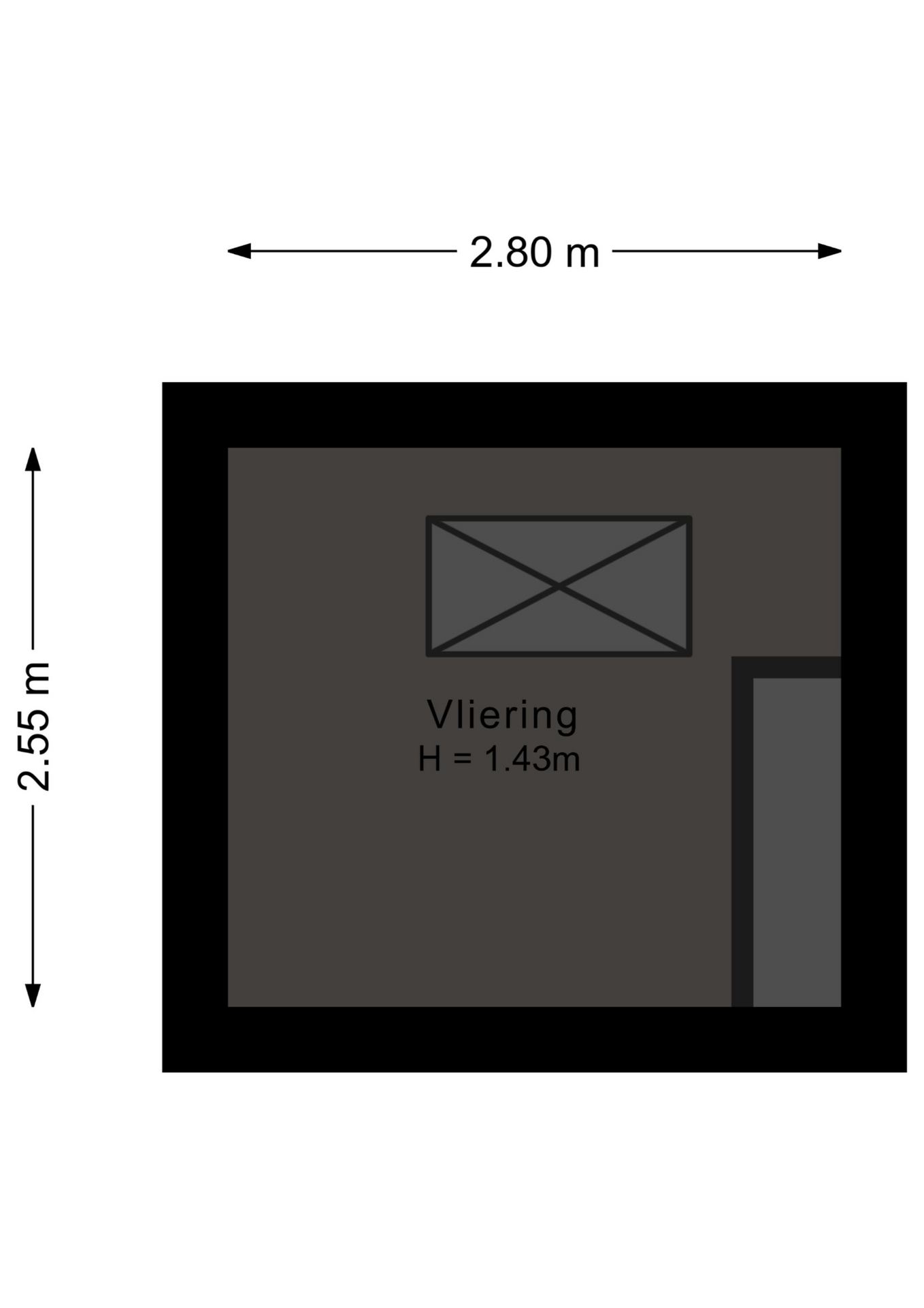 Plattegrond Vliering