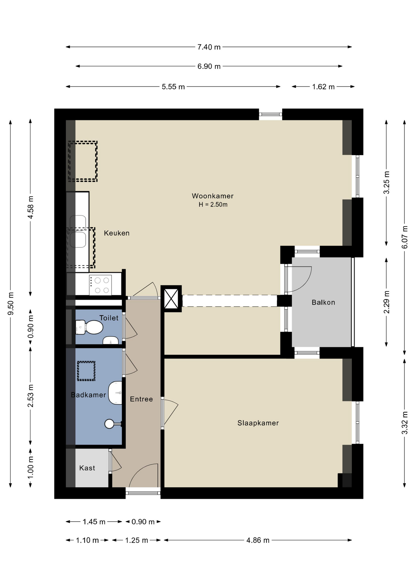 Plattegrond Appartement