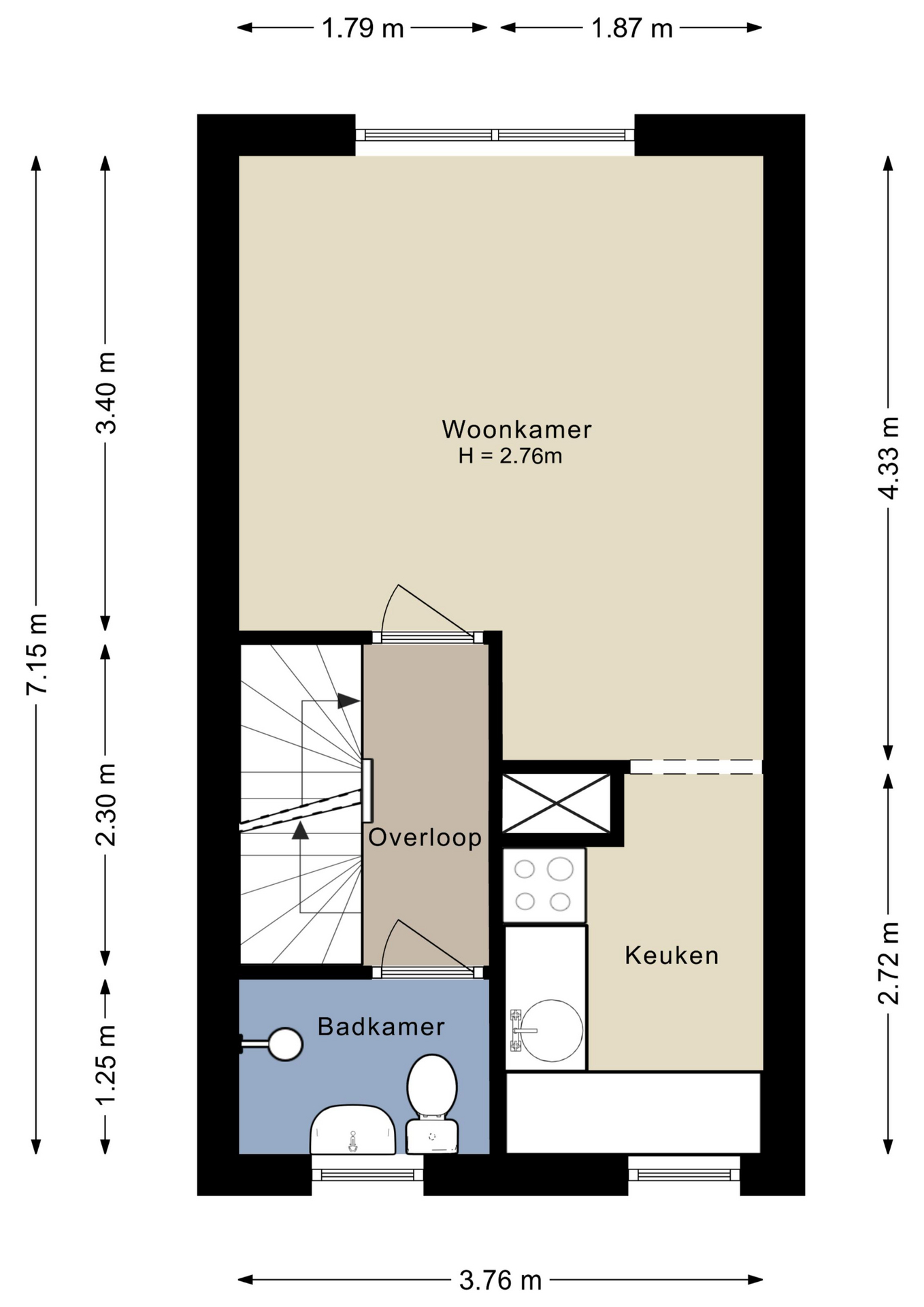 Plattegrond Eerste verdieping