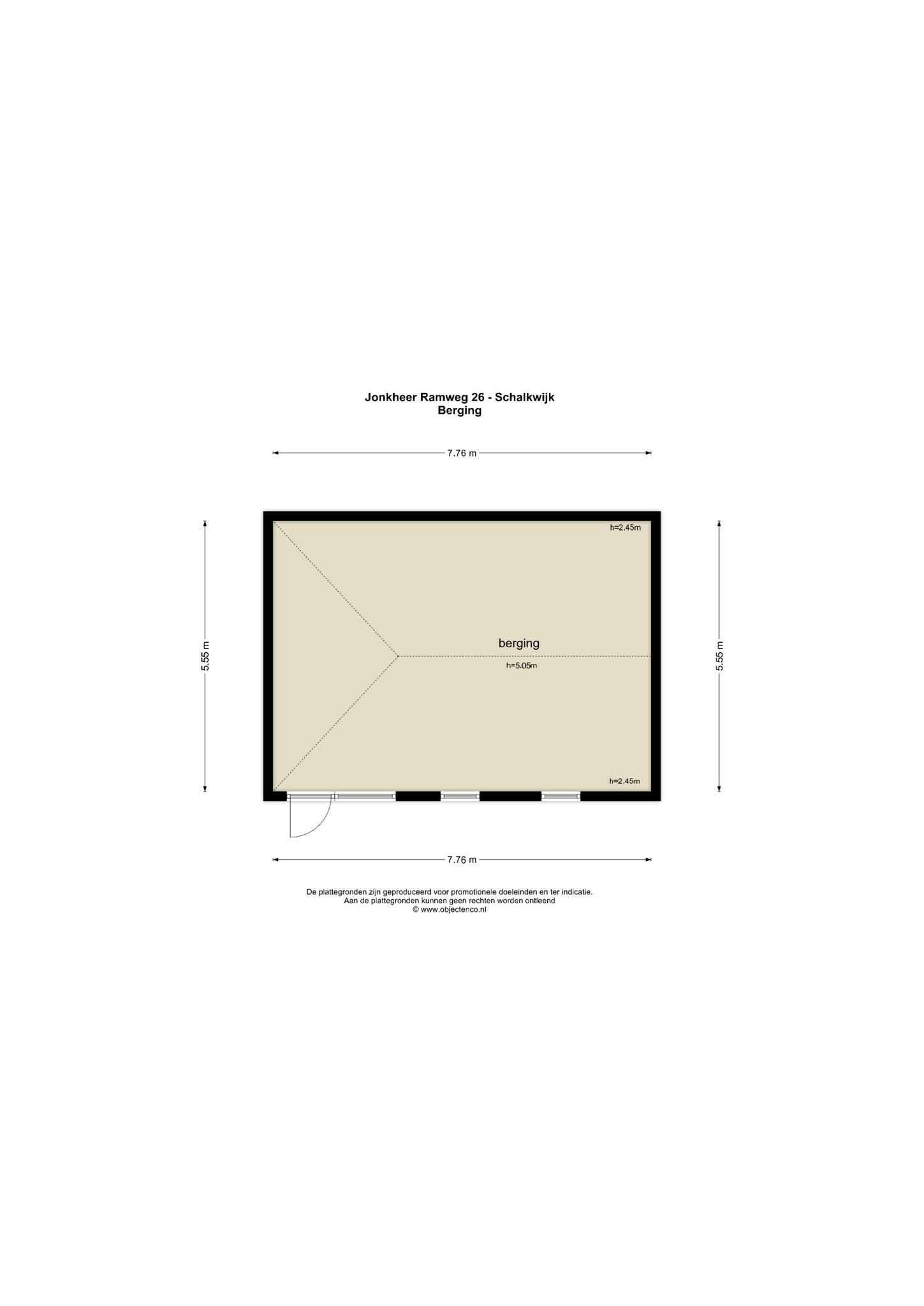 Plattegrond Berging