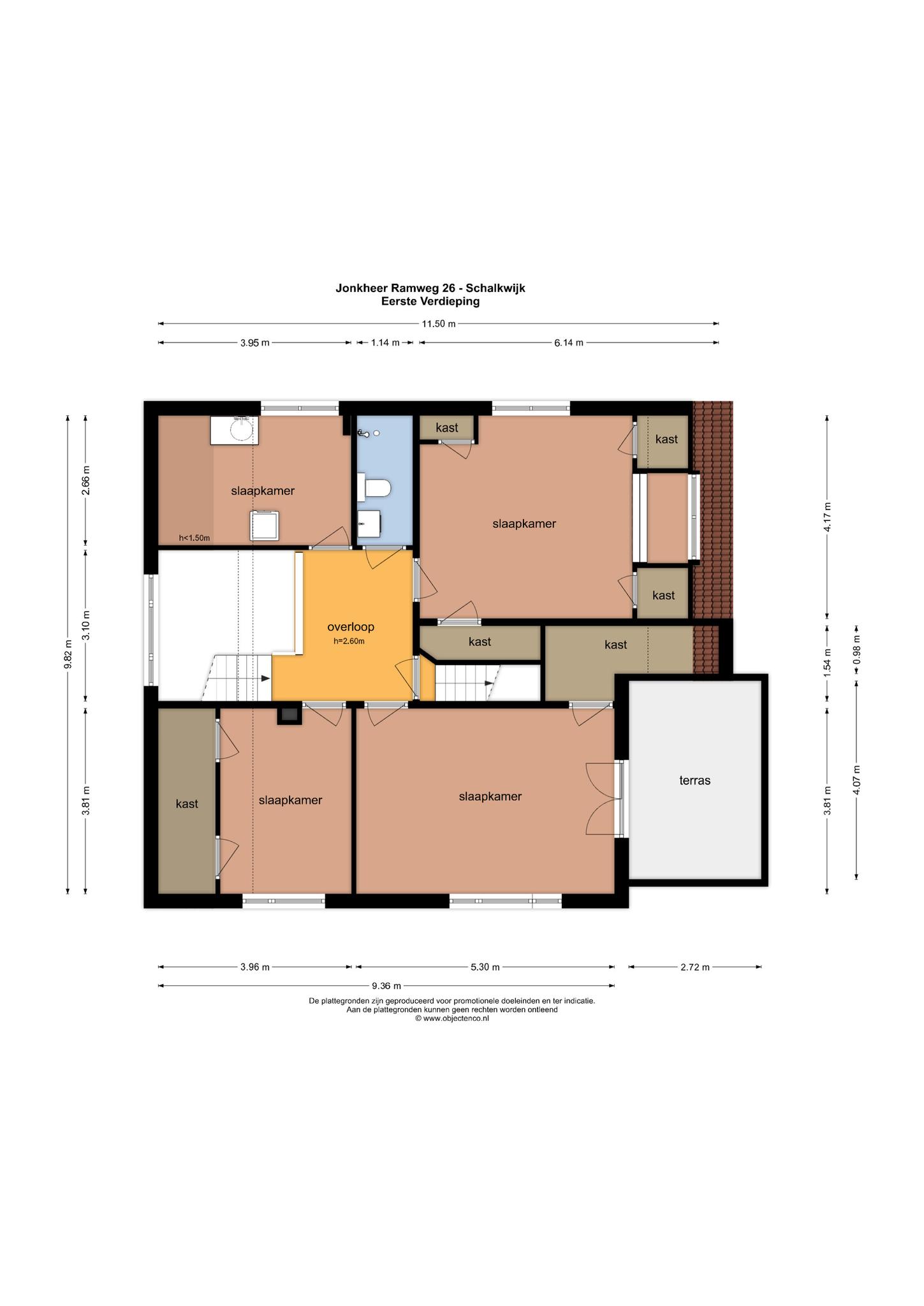 Plattegrond Eerste verdieping